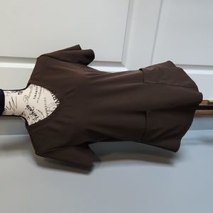 Skechers Chocolate SK101 Scrub Top, Small